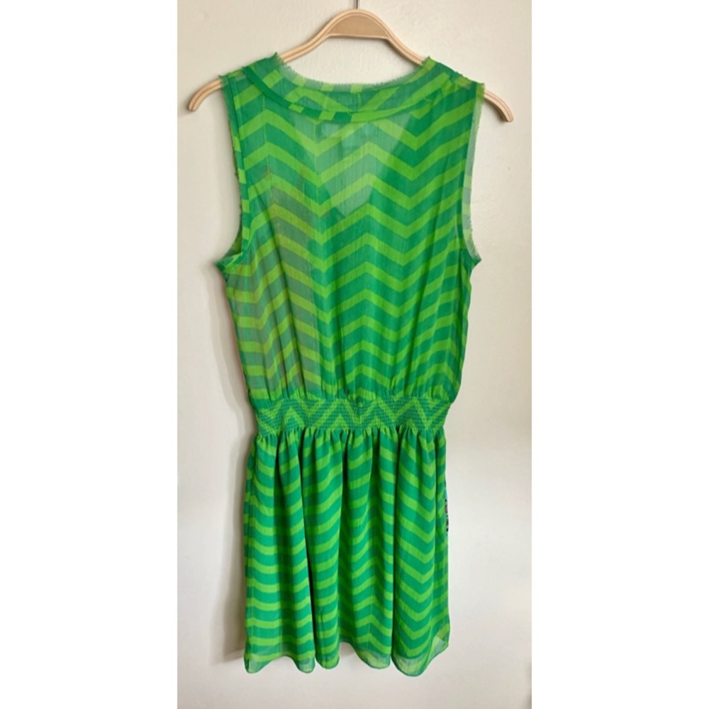 DESIGUAL | Damen Kleid Dress In Green w/ Designs - Picture 4 of 8